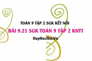 Bài 9.21 SGK Toán 9 tập 2 Kết nối tri thức